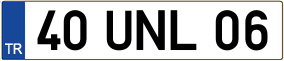 Trailer License Plate